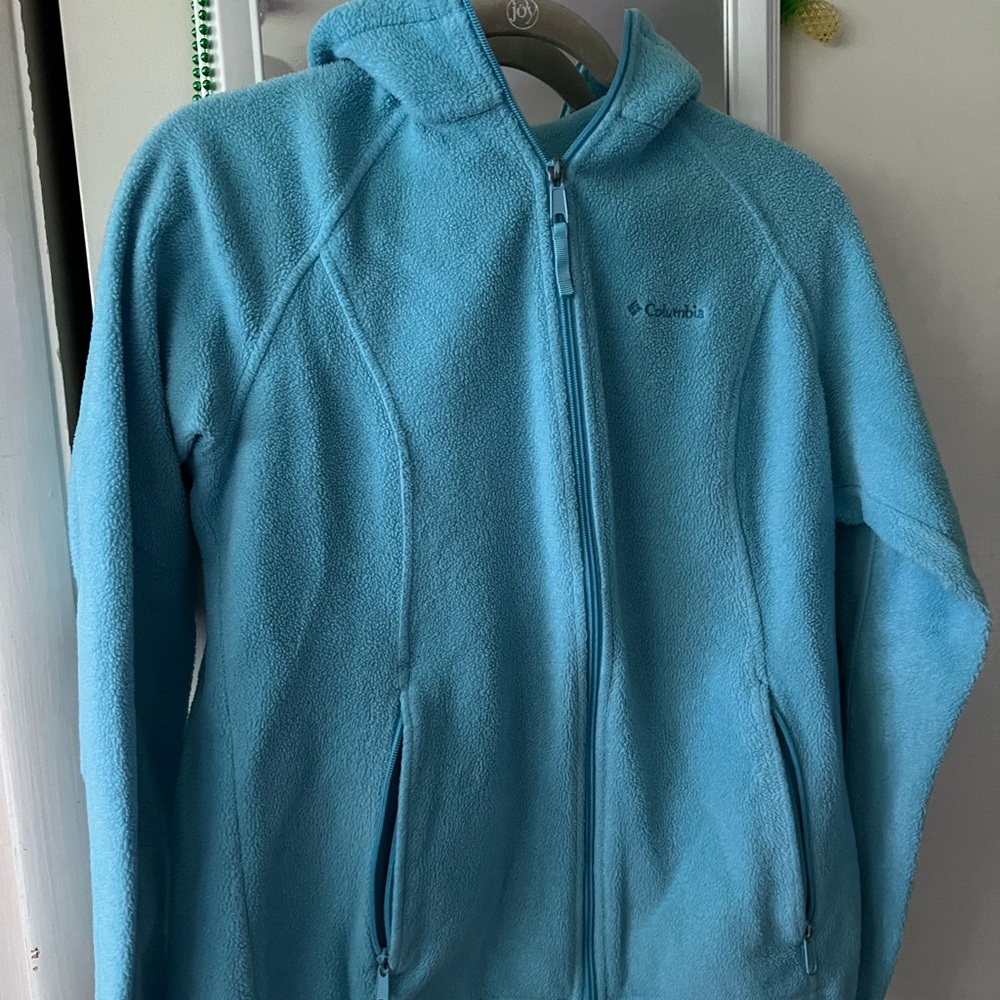 Columbia Blue Puffer Jacket Outdoor Essential